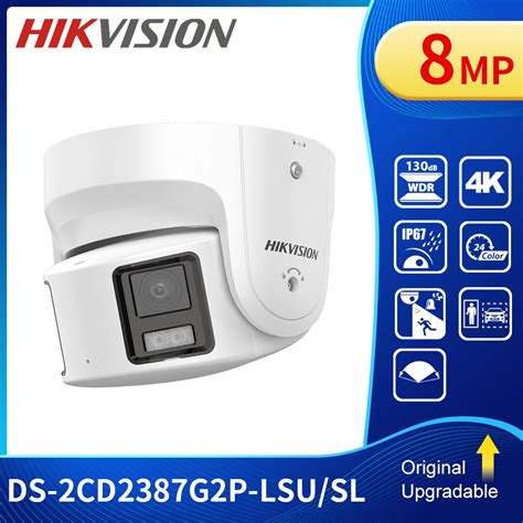 Hikvision Ds 2cd2387g2p Lsu Sl 4k Colorvu Panoramic 8mp Poe Network