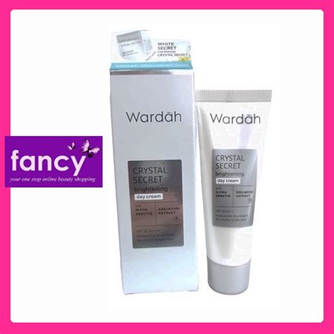 WARDAH CRYSTAL SECRET DAY CREAM 15ml Kemasan Baru White Secret Shopee