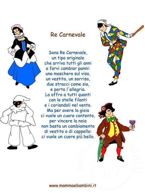 Filastrocche Carnevale Carnevale Scuola