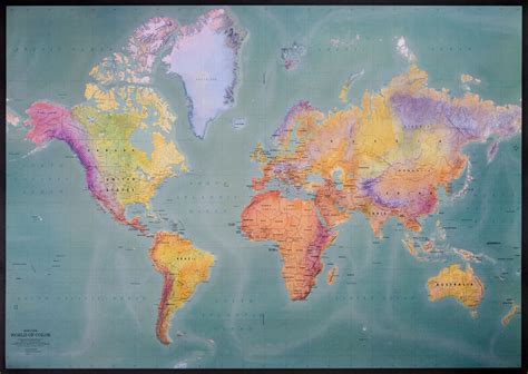 Mapa Físico del Mundo - Tamaño completo