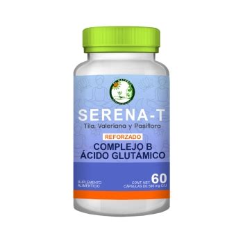 Serena T 500mg 7 Azhares Complejo B Y Acido Glutamico 60 Tabletas