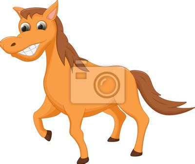 Desenhos animados do cavalo adesivos para a parede cavalo rápido