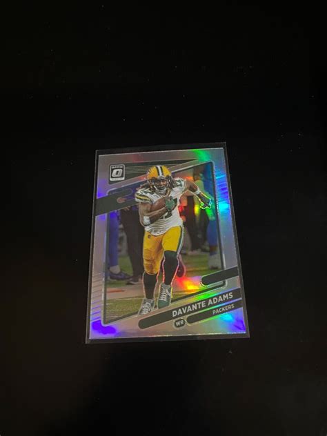 Davante Adams Donruss Optic Silver Holo Prizm Packers Pwe Ebay