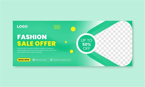 Fashion Sale Social Media Facebook Cover Design Banner Template Web