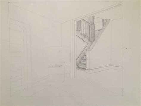 In Progress Project 5 Value Perspective Drawing 2100 Blog Moulton