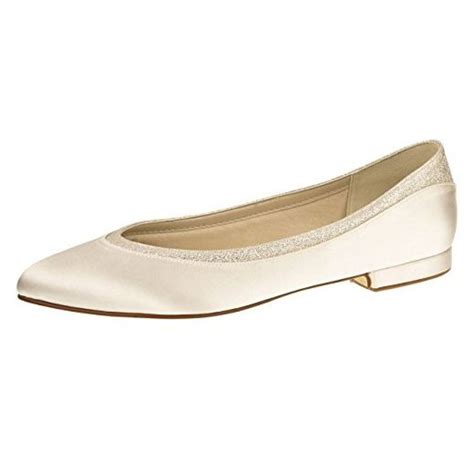 Rainbow Club Brautschuhe Stevie Ballerina Ivory Creme Satin