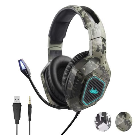 Fone Ouvido Gamer Camuflado Headset LED USB P2 EXPO Look Shopee Brasil