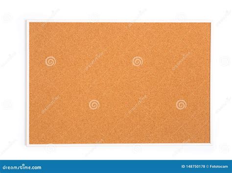 Blank Cork Board With Wooden Frame Isolated Stock Photo Image Of