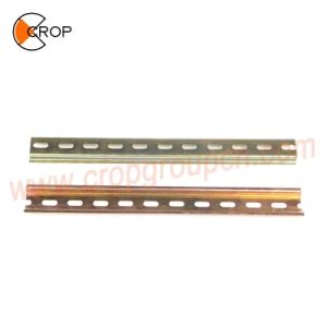 Crop Din Standard Electric Zinc Plating Steel Perforated Din Rail