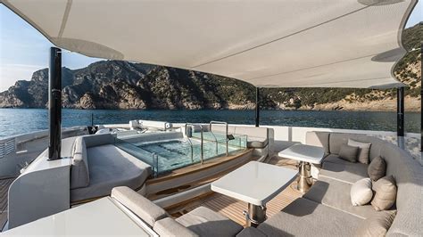 This New 164 Foot Hybrid Superyacht Comes With A Stunning Pool Nestled