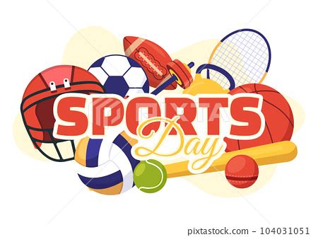 Sports Day Poster Vector illustration. Kids playing multiple ... - Clip ...