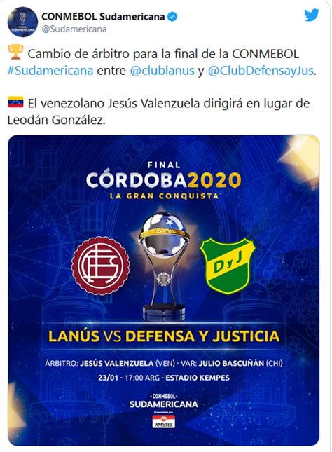 Venezolano Jes S Valenzuela Pitar La Final De La Copa Sudamericana