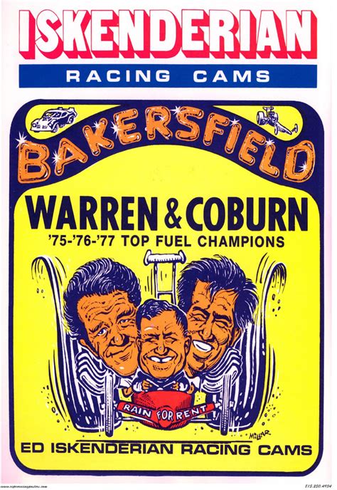 Vintage Reproduction Racing Posters Isky Cams Top Fuel Champions Etsy