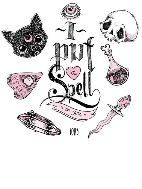 I Put A Spell On You Sticker By Loll Art Drawings Art Prints