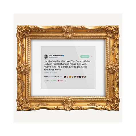 Framed Tweets Tyler The Creator Cyber Bullying X Cm On Sale