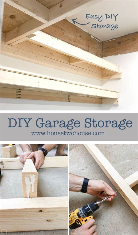 Easy DIY Garage Storage Shelving Solutions and Ideas | Diy garage storage, Diy garage, Diy storage