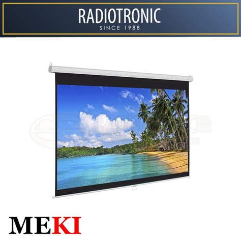 MEKI 120″ X 120″ Electric Projection Screen (10′ X 10′) – Radiotronic