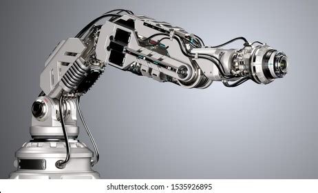 Robotic Arm Mechanical Hand Industrial Robot Stock Illustration ...