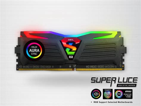 16GB GeIL Super Luce RGB SYNC DDR4 3200MHz PC4 25600 CL16 Dual Channel