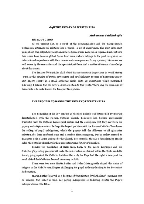 (PDF) 1648 THE TREATY OF WESTPHALIA