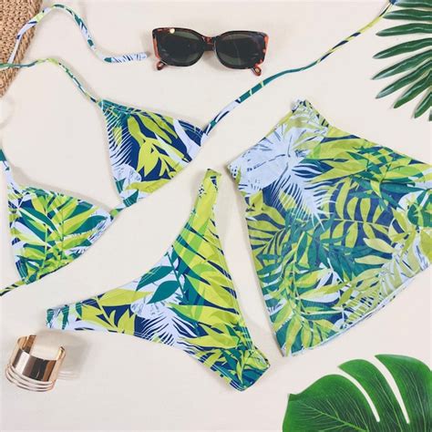 Tropical Bikini Set Etsy