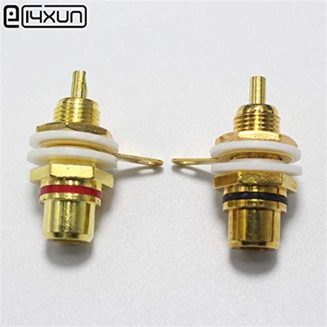 Buy Buyme 1Pcs Gold Plated RCA Terminal Jack Plug Female Socket Chassis