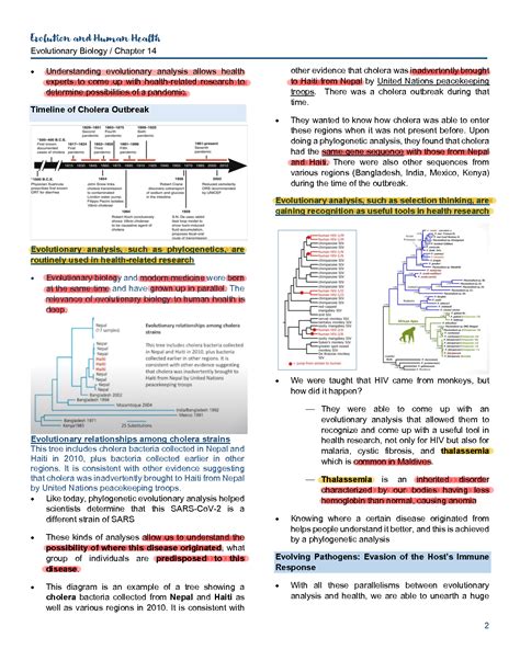 SOLUTION Chapter 14 Evolution And Human Health Studypool