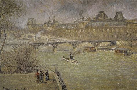 Camille Pissarro The Louvre And The Ponte Des Arts 1901 Kunstmuseum