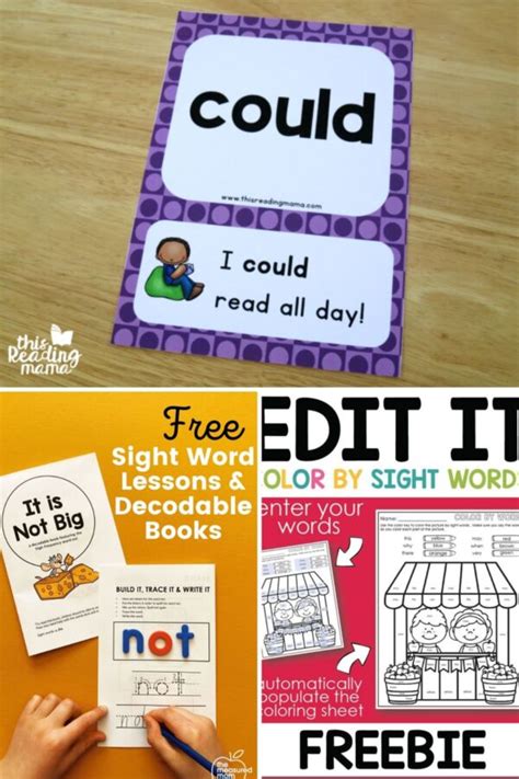 Top 5 Printable Sight Word Books! - Mom Life Made Easy