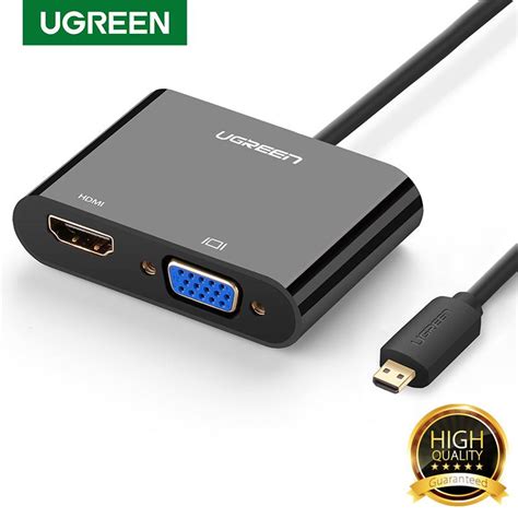 Jual Ugreen Original Active Micro Hdmi To Hdmi Vga Converter Dengan