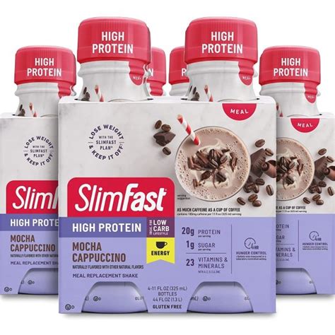 Amazon Slimfast Advanced Energy High Protein Meal Replacement Shake Mocha Cappuccino 2547