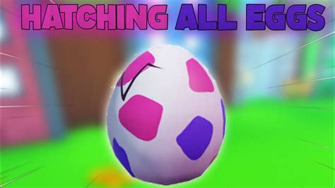 Hatching Every Egg In Pet Simulator X | Roblox - YouTube
