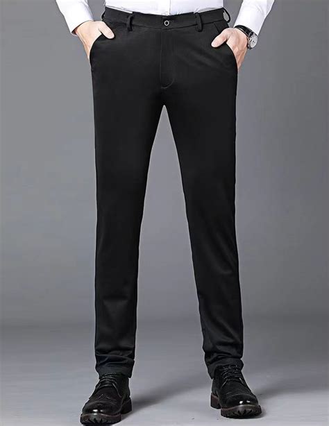 Local DeliveryMen S Business Office Formal Suit Pants Stretchable