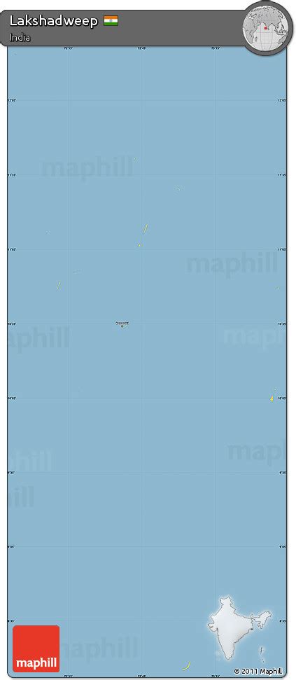 Free Savanna Style Simple Map Of Lakshadweep