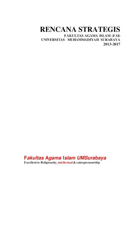 PDF RENCANA STRATEGIS Fai Um Surabaya Ac Idfai Um Surabaya Ac Id Wp