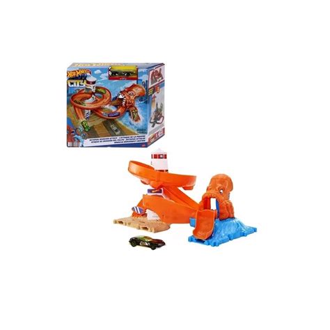 Hot Wheels City Pista Invasão Do Polvo Octopus Mattel Hdr Shopee Brasil