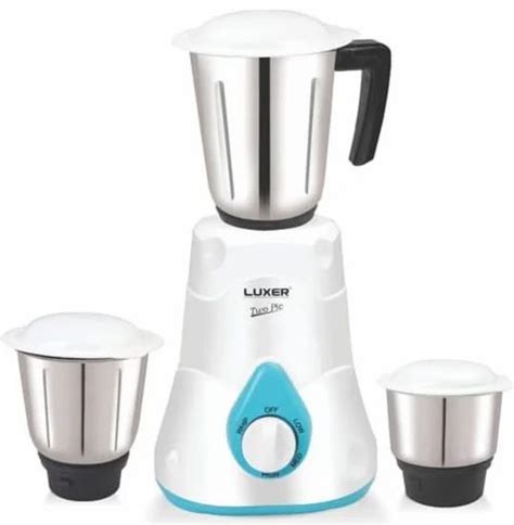 SS And Plastic Luxer Two Pic Mixer Grinder For Wet Dry Grinding At