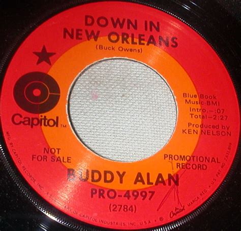 Buddy Alan - Down In New Orleans | Releases | Discogs