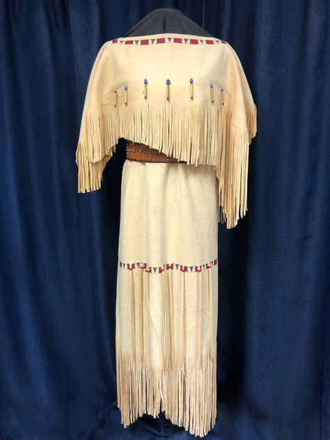 Buckskin Deerskin Native American Dress Plains Indian Etsy