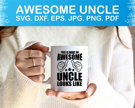 This Is What An Awesome Uncle Looks Like Svg Uncle Svg Best Etsy