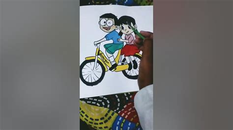 Painting Of Nobita And Shizukapainting🖌️🎨craftpromise