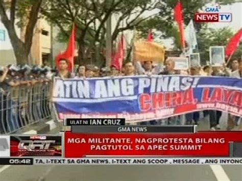 Mga Militante Nagprotesta Bilang Pagtutol Sa Apec Summit Video