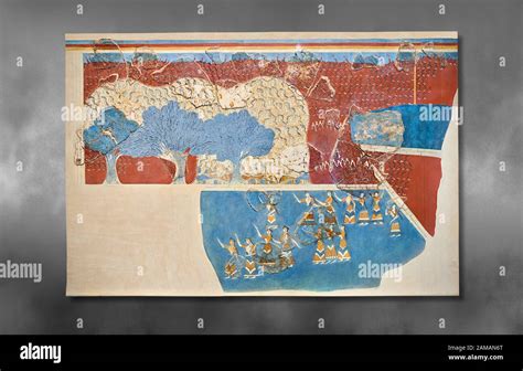 Minoan Sacred Grove And Dance Freco Wall Art From Knossos Palace