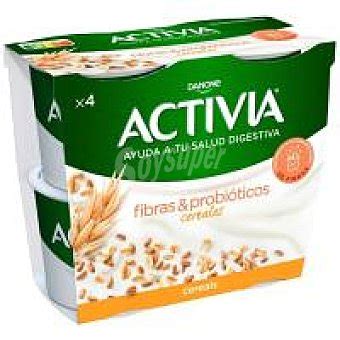 Activia Danone Bífidus de fibras y cereales activia Pack 4 x 115 g