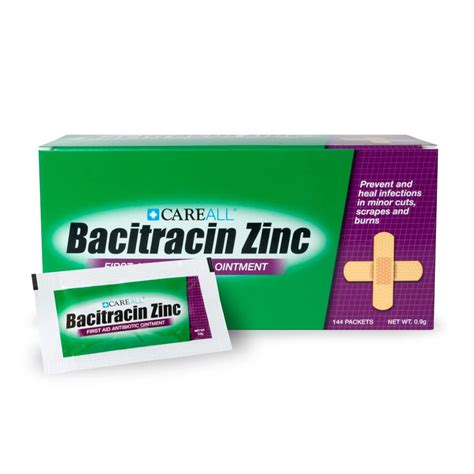 Careall Bacitracin Antibiotic Zinc Mmf Ointment Gr Foil Packet