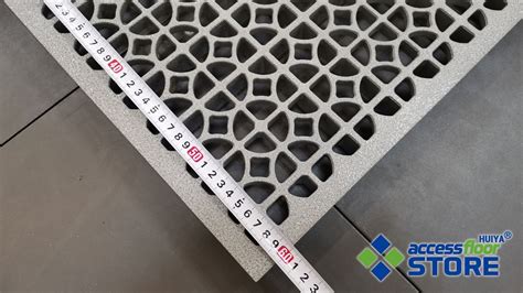 55 Airflow Aluminum Perforated Access Floor Grille Panels Tiles