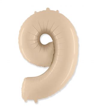 Palloncino Mylar Numero Crema Inch Cm Idea Palloncini