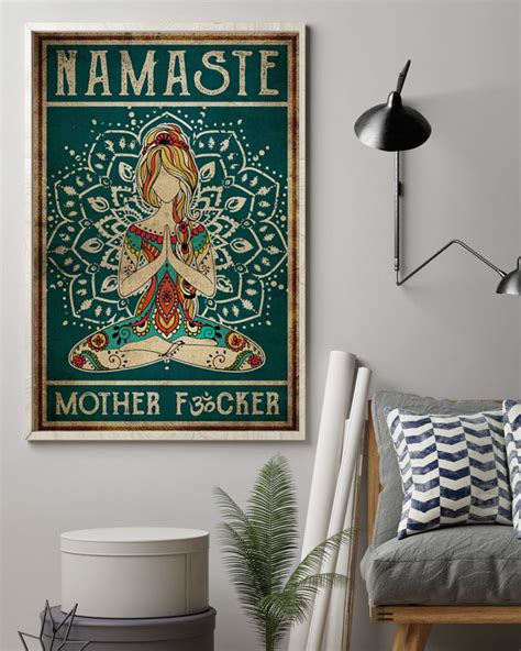 Yoga Namaste Mother Fucker Art Poster