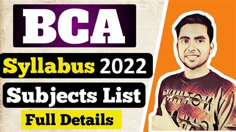 Bca Syllabus 2022 Bca Subjects 1st 2nd 3rd Year All Semester