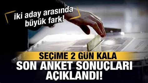 Son Se Im Anketi Sonu Lar A Kland Ki Aday Aras Nda Puan Fark